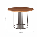 Mesa de comedor redonda 120 cm Loreta