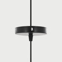 Lámpara de techo Veiros con diseño circular y acabado negro, ideal para iluminar cualquier espacio con estilo minimalista.