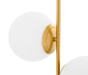 Lámpara de techo Fiorito A con diseño minimalista y estructura dorada, perfecta para iluminar cualquier espacio moderno.