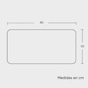 Diagrama de medidas del tapete de entrada Ileb en centímetros