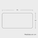 Diagrama de medidas del tapete de entrada Moroco en centímetros