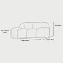 Medidas de sofa 2 cuerpos marcus