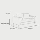 medidas de sofa 3 cuerpos landero