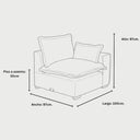 medidas modulo lateral individual derecho emilia