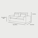 medidas sofa 2 cuerpos emilia