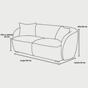 medidas sofa 2 cuerpos kant