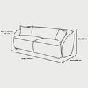 Medidas sofa 3 cuerpos kant 