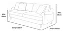 Sofa 3 cuerpos tarento
