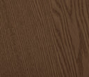 Mesa de centro Aida en acabado nogal, con un diseño elegante y superficie de madera en tonos marrones. Perfecta para cualquier sala.