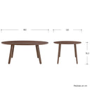 Mesa de comedor ovalada Xocos