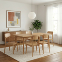 Mesa de comedor Evo 200cm en acabado encino