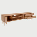 Mueble de tv Talitha 200 cm en acabado encino