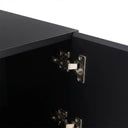 Armario moderno con acabado mate y bisagras visibles, ideal para el Mueble de TV Cuauhtémoc de GAIA.