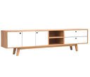 Mueble de tv Evo 200 cm en acabado encino