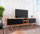 Mueble de tv Evo 200 cm en acabado encino