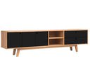 Mueble de tv Evo 200 cm en acabado encino