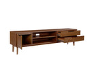 Mueble de tv Talitha 200 cm en acabado nogal