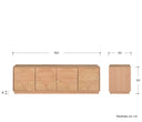Mueble de tv Sasian 160 cm