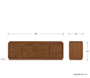 Mueble de tv Sasian 160 cm