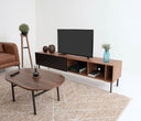 Mueble de tv 200 cm Portales en acabado nogal