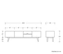 Mueble para tv Cuauhtémoc 200 cm