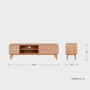 Mueble de tv Talitha 200 cm en acabado encino