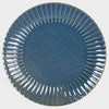 Plato para ensalada Acocota en color azul con diseño radial decorativo