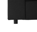 Sofá esquinero negro Ocampos con diseño moderno y minimalista, ideal para cualquier estilo de decoración.