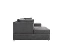 Sala modular 4 cuerpos Amil en color gris oscuro