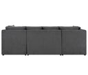 Sala modular 4 cuerpos Amil en color gris oscuro