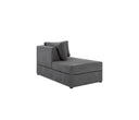 Sala modular 4 cuerpos Amil en color gris oscuro