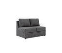 Sala modular 4 cuerpos Amil en color gris oscuro