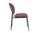 Silla Pisa con pata en acabado color negro