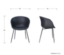 Silla Yuriria en color Negro