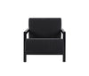 Sillón Duo en color negro con diseño moderno y minimalista, ideal para cualquier espacio del hogar.