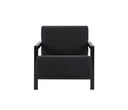 Sillón Duo en color negro con diseño moderno y minimalista, ideal para cualquier espacio del hogar.