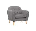 Sillon San Blas con Patas de Madera en Acabado encino