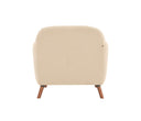 Sillon San Blas con Patas de Madera en Acabado nogal