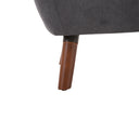 Sillon San Blas con Patas de Madera en Acabado nogal