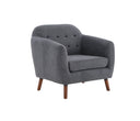 Sillon San Blas con Patas de Madera en Acabado nogal
