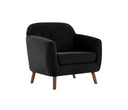 Sillon San Blas con Patas de Madera en Acabado nogal