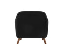 Sillon San Blas con Patas de Madera en Acabado nogal