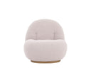 Sillón Toscana GAIA en color blanco hueso, con un diseño suave y redondeado que aporta confort y estilo a cualquier espacio.