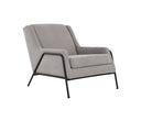 Sillón Tuxama con Patas de Madera en Acabado negro