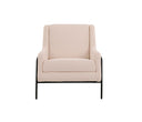 Sillón Tuxama con Patas de Madera en Acabado negro