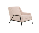 Sillón Tuxama con Patas de Madera en Acabado negro