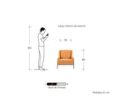 Sillón Tuxama Tapizado en Vinil