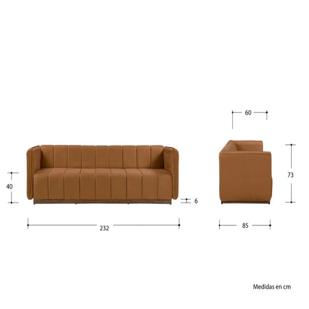 Sofa 3 cuerpos Porfirio