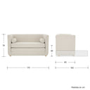 Sofa cama Basil con Patas de madera natural con acabado barnizado