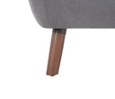 Sofa 3 cuerpos San Blas con Patas de Madera en Acabado nogal